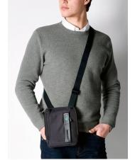 PIQUADRO Bürste P16-Linie CHEVRON / SCHWARZ - Umhängetaschen Herren - 4