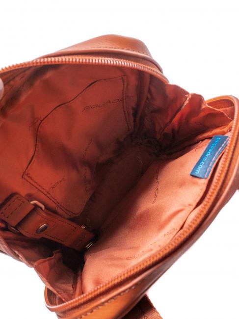 Bürste VIBE out, aus gehämmertem Leder orange3 - Umhängetaschen Herren