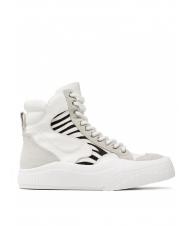 TWINSET Sneaker alta in Hautmitinserti zebrati  wei&szlig;es / pelziges Zebra - Damenschuhe - 2