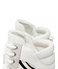 TWINSET Sneaker alta in Hautmitinserti zebrati  wei&szlig;es / pelziges Zebra - Damenschuhe - 5