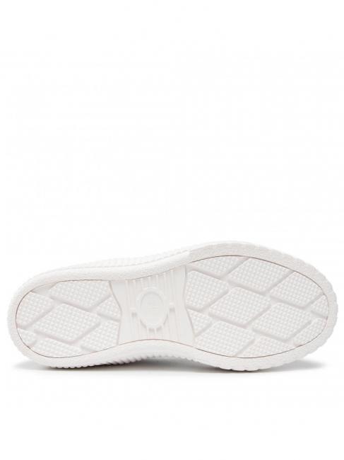Sneaker alta in Hautmitinserti zebrati  wei&szlig;es / pelziges Zebra - Damenschuhe