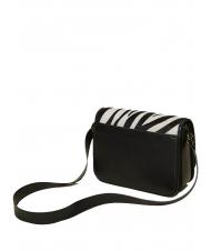 TWINSET Schultertasche in Haut zebra  pelziger Zebraschnee / schwarz - Damentaschen - 3