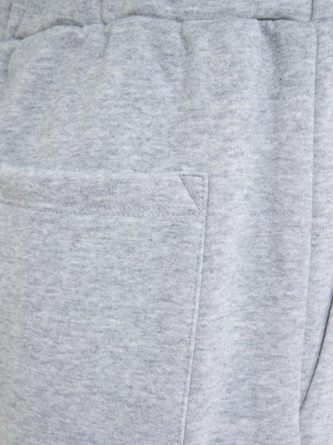 U&B Komplettes Sweatshirt mit Stickerei und Jogging grau meliert - Sportanz&uuml;ge f&uuml;r Damen
