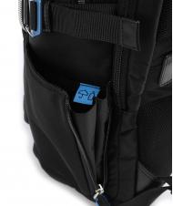 PIQUADRO RYAN 15,6-Zoll-Laptop-Rucksack aus recyceltem Stoff Schwarz - PC-Rucks&auml;cke - 3