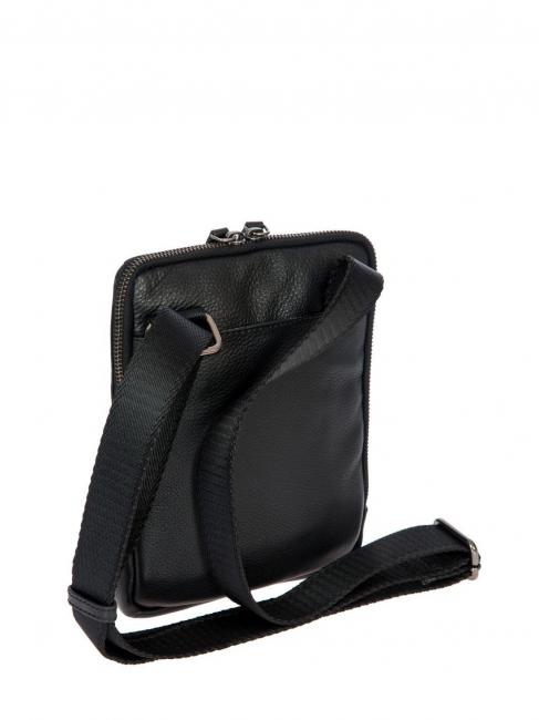 TORINO Flache Ledertasche Schwarz - Umh&auml;ngetaschen Herren