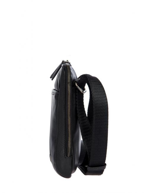 TORINO Flache Ledertasche Schwarz - Umh&auml;ngetaschen Herren