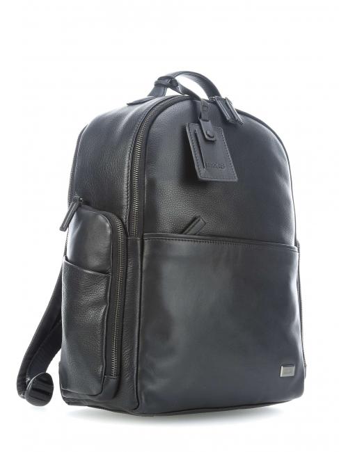 TORINO 15 "Laptop-Rucksack aus Leder Schwarz - PC-Rucksäcke