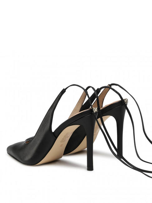 BRIOLA Dekollet&eacute; aus Leder SCHWARZ - Damenschuhe