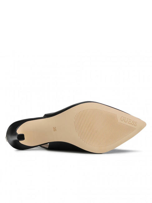 BRIOLA Dekollet&eacute; aus Leder SCHWARZ - Damenschuhe