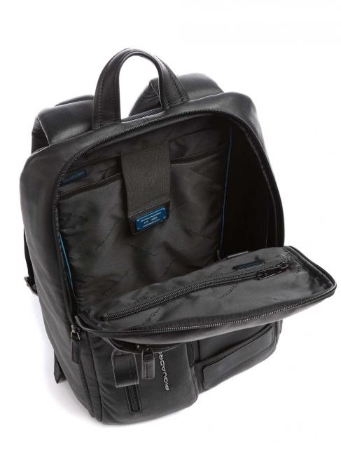 W103 Lederrucksack, 15,6 "PC-Halter Schwarz - PC-Rucks&auml;cke