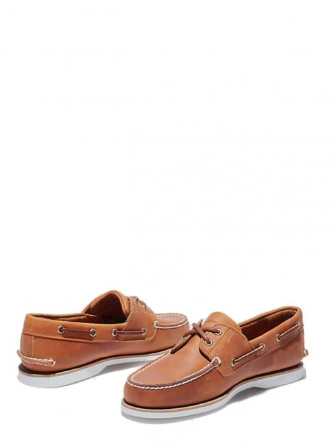 Classic Boat 2 Eye Bootsschuhe aus Leder Aprikosen-Buff - Herrenschuhe