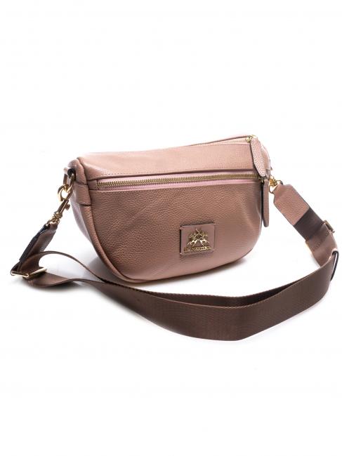HERITAGE Umh&auml;ngetasche aus Leder rosa - Damentaschen