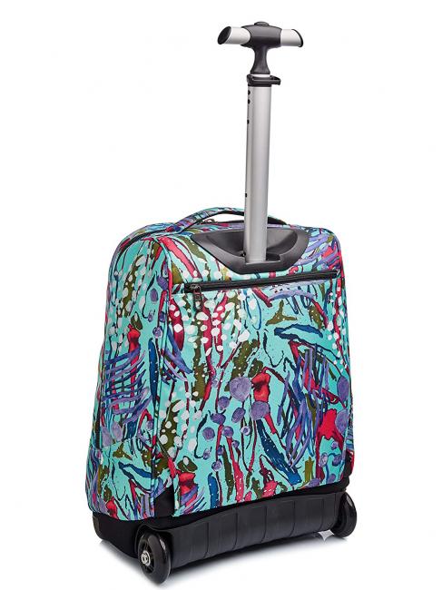 BENIN ABSTRACT JUNGLE Trolley-Rucksack abstraktes Dschungel-Aqua - Rucks&auml;cke mit Trolleyfunktion
