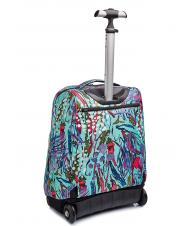INVICTA BENIN ABSTRACT JUNGLE Trolley-Rucksack abstraktes Dschungel-Aqua - Rucks&auml;cke mit Trolleyfunktion - 3