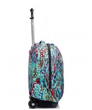 INVICTA BENIN ABSTRACT JUNGLE Trolley-Rucksack abstraktes Dschungel-Aqua - Rucks&auml;cke mit Trolleyfunktion - 4