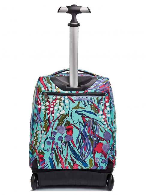 BENIN ABSTRACT JUNGLE Trolley-Rucksack abstraktes Dschungel-Aqua - Rucks&auml;cke mit Trolleyfunktion