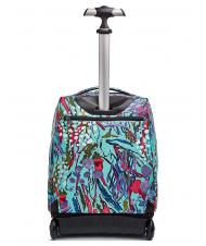 INVICTA BENIN ABSTRACT JUNGLE Trolley-Rucksack abstraktes Dschungel-Aqua - Rucks&auml;cke mit Trolleyfunktion - 7