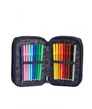 INVICTA Astuccio 3 zip Kit mit allem f&uuml;r die Schule! Rastert&ouml;neblau - Etuis und Zubeh&ouml;r - 2