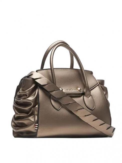 LIKO M Handtasche mit Schulterriemen Bronze- - Damentaschen