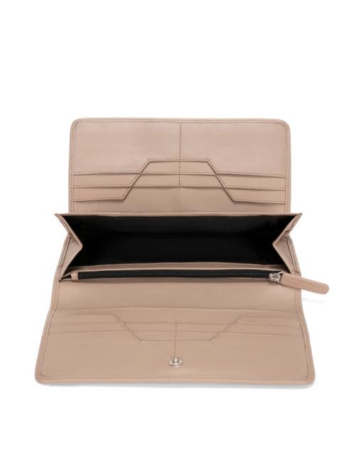 BASIC Gro&szlig;e Ledergeldb&ouml;rse mit &Uuml;berschlag Dreck - Brieftaschen Damen