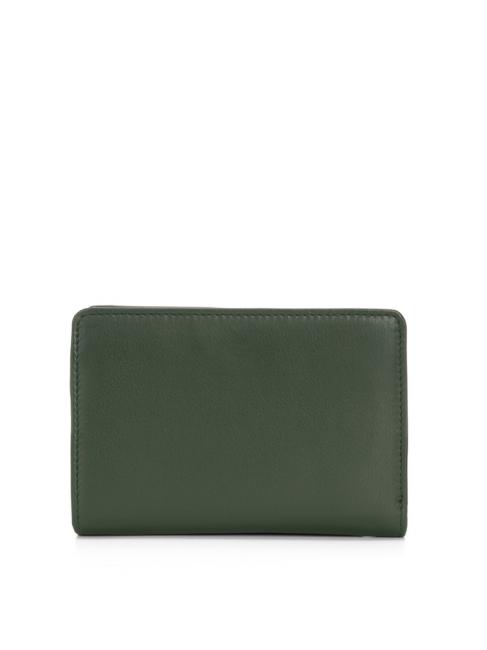 BASIC Mittelgro&szlig;e Geldb&ouml;rse aus Leder gr&uuml;n - Brieftaschen Damen