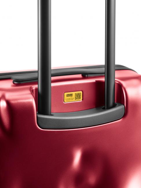 ICON Trolley mittlerer Gr&ouml;&szlig;e metall rot - Harte Trolleys