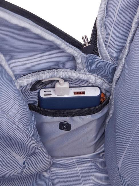 PARVIS PLUS Wasserdichter Rucksack mit zwei Fächern, 15,6-Zoll-PC-Halterung GRAU - PC-Rucksäcke