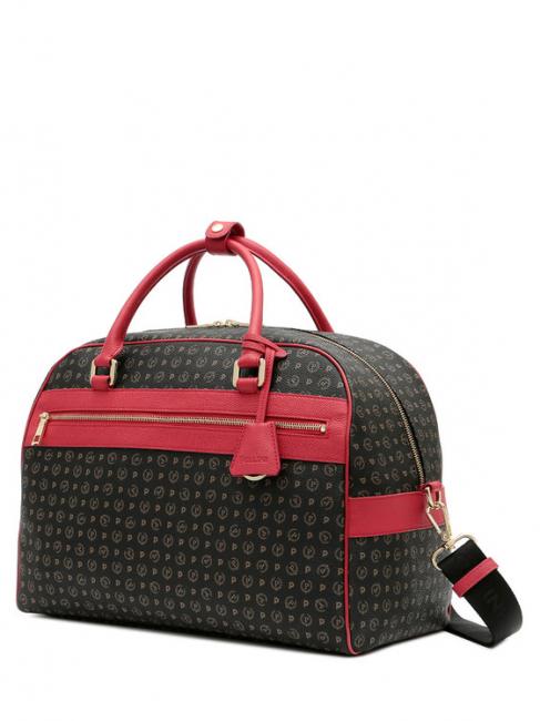HERITAGE TRAVEL Reisetasche mit Schultergurt schwarzer Lack - Reisetaschen