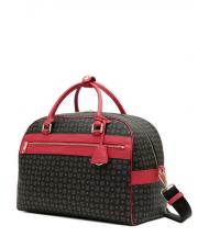 POLLINI HERITAGE TRAVEL Reisetasche mit Schultergurt schwarzer Lack - Reisetaschen - 2