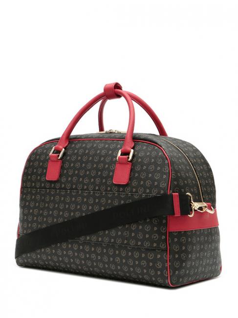 HERITAGE TRAVEL Reisetasche mit Schultergurt schwarzer Lack - Reisetaschen