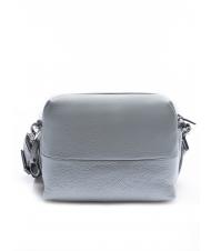 MANDARINA DUCK ATHENA Mini-Tasche aus Leder mit Schulterriemen SILBER - Damentaschen - 4
