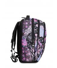 SEVEN 7.1 TYRE Rosegrowe Girl Abnehmbarer Trolley-Rucksack Schwarz - Rucks&auml;cke mit Trolleyfunktion - 7