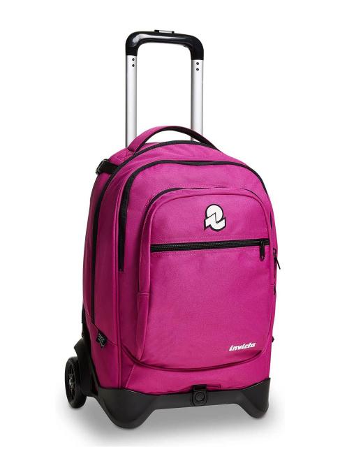 NEW WAY NEW PLUG Plain Trolley-Rucksack, abnehmbar Fuchsienfest - Rucks&auml;cke mit Trolleyfunktion