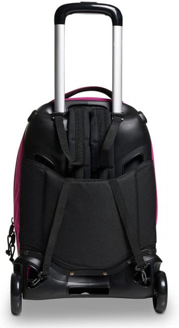 NEW WAY NEW PLUG Plain Trolley-Rucksack, abnehmbar Fuchsienfest - Rucks&auml;cke mit Trolleyfunktion