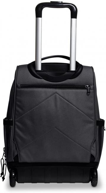 NEW WAY NEW BUMP Plain 2 in 1 Trolley-Rucksack Schwarz - Rucks&auml;cke mit Trolleyfunktion