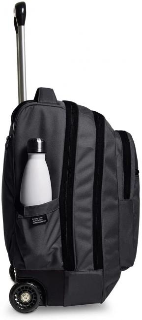 NEW WAY NEW BUMP Plain 2 in 1 Trolley-Rucksack Schwarz - Rucks&auml;cke mit Trolleyfunktion