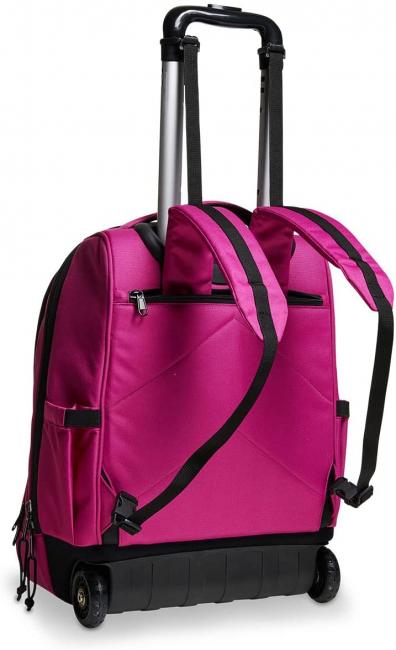 NEW WAY NEW BUMP Plain 2 in 1 Trolley-Rucksack Fuchsienfest - Rucksäcke mit Trolleyfunktion