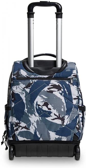 NEW WAY NEW BUMP Fantasy 2 in 1 Trolley-Rucksack milit&auml;rtarn blau - Rucks&auml;cke mit Trolleyfunktion