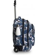 INVICTA NEW WAY NEW BUMP Fantasy 2 in 1 Trolley-Rucksack milit&auml;rtarn blau - Rucks&auml;cke mit Trolleyfunktion - 5