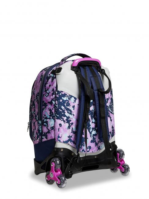 DRAWINGPIN GIRL JACK Rucksack mit abnehmbarem Trolley, Dreifachrollen blautief - Rucks&auml;cke mit Trolleyfunktion