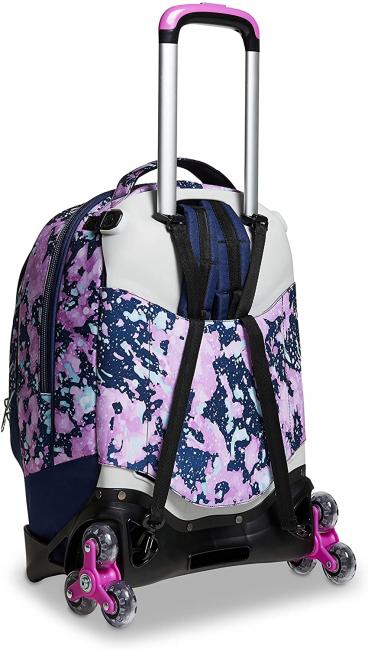 DRAWINGPIN GIRL JACK Rucksack mit abnehmbarem Trolley, Dreifachrollen blautief - Rucks&auml;cke mit Trolleyfunktion