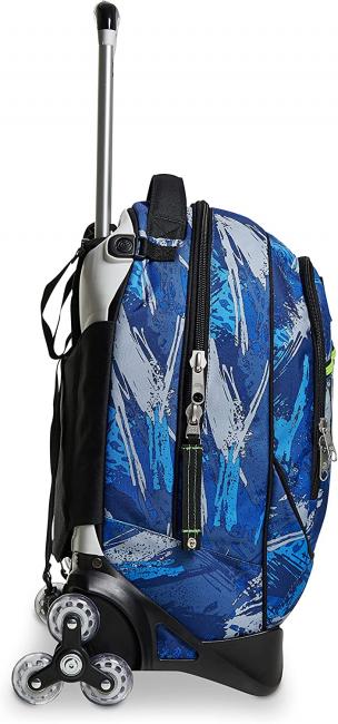 7.1 JACK Crafter Boy Trolley-Rucksack mit Dreifachrad, abnehmbar blautief - Rucks&auml;cke mit Trolleyfunktion