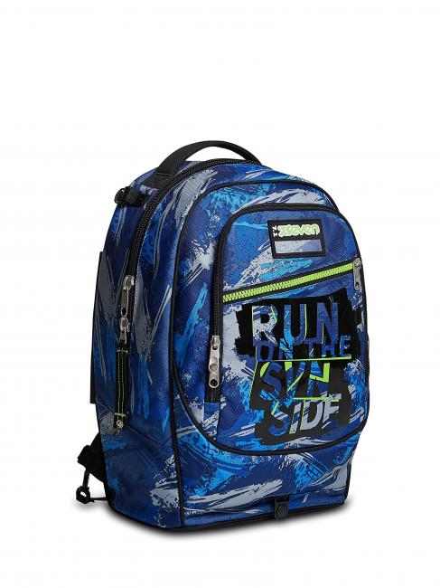 7.1 JACK Crafter Boy Trolley-Rucksack mit Dreifachrad, abnehmbar blautief - Rucks&auml;cke mit Trolleyfunktion