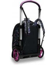 SEVEN 7.1 TYRE Patchyheart Girl Abnehmbarer Trolley-Rucksack Schwarz - Rucks&auml;cke mit Trolleyfunktion - 5