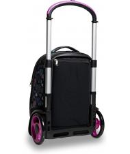 SEVEN 7.1 TYRE Patchyheart Girl Abnehmbarer Trolley-Rucksack Schwarz - Rucks&auml;cke mit Trolleyfunktion - 6