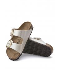 BIRKENSTOCK ARIZONA BIG BUCKLE Pantoffel-Sandale anmutiges Perlwei&szlig; - Damenschuhe - 6