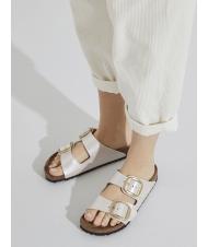 BIRKENSTOCK ARIZONA BIG BUCKLE Pantoffel-Sandale anmutiges Perlwei&szlig; - Damenschuhe - 7