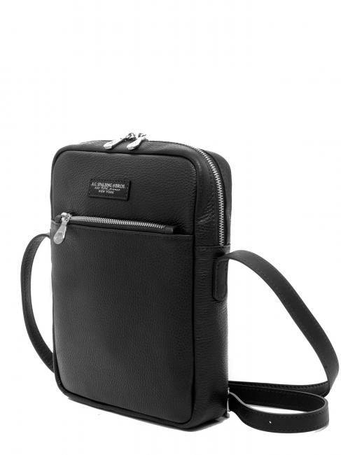 TOURIST Ledertasche Schwarz - Umh&auml;ngetaschen Herren