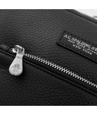 SPALDING TOURIST Ledertasche Schwarz - Umh&auml;ngetaschen Herren - 4