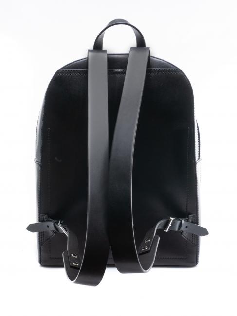 LORENZO Lederrucksack für PC 14 " Schwarz - PC-Rucksäcke